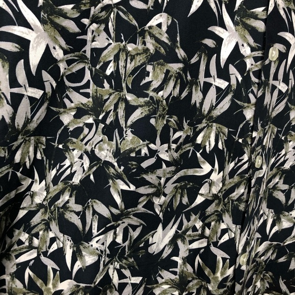 Moss London Men’s Tropical Print Button Up Extra Slim Fit Formal Collar Shirt - Picture 9 of 13